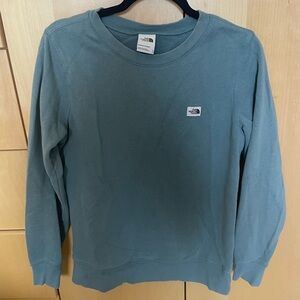 The North Face Women’s  Gray/Blue Crew Neck Sweatshirt